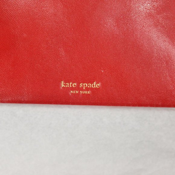 Kate Spade Coral Color Leather Photo Envelope Wallet/Clutch - Picture 4 of 12